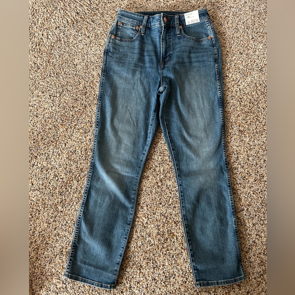 NWT J. Crew Curvy vintage slim-straight jean in Warm Surf wash size 28
